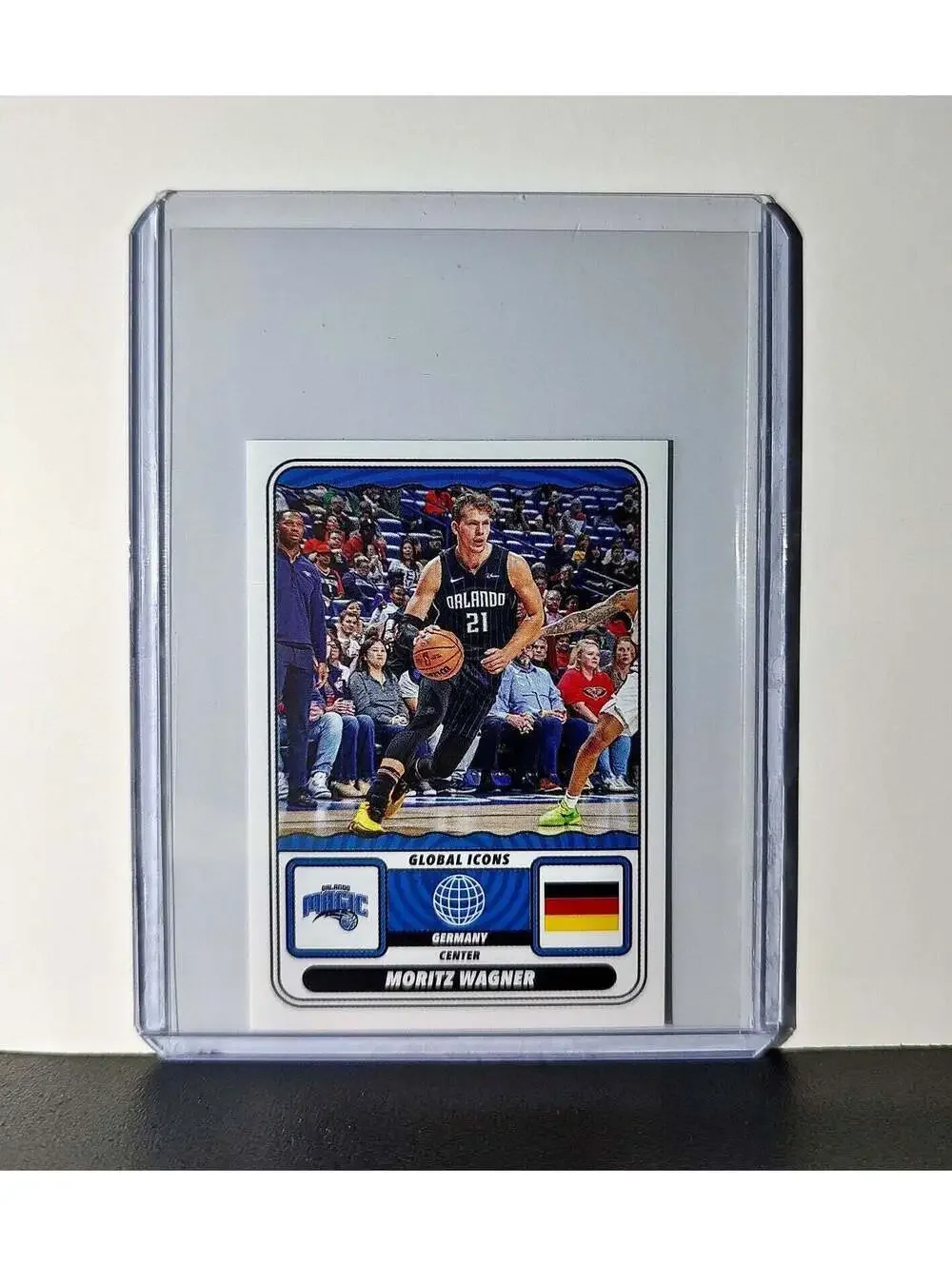 Moritz Wagner Global Icons 2024-25 Panini NBA #72 Sticker Card Orlando Magic